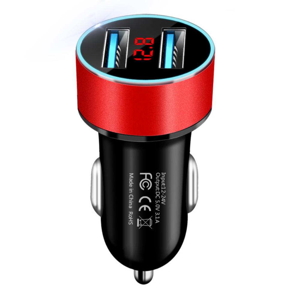 LED affichage numérique chargeur de voiture