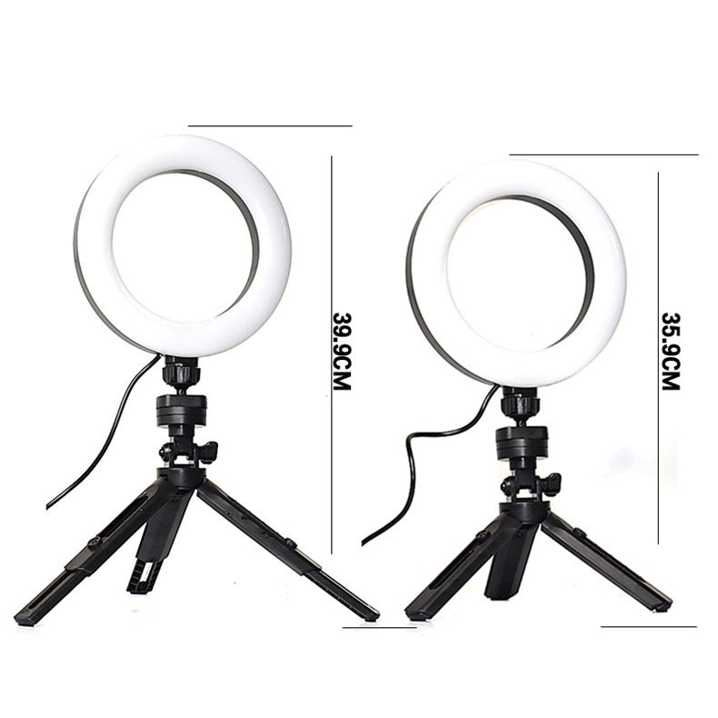 Mobile Live Streaming Video Selfie Beauty Bracket Couleur Remplir la lumière de bureau réglable Voyage