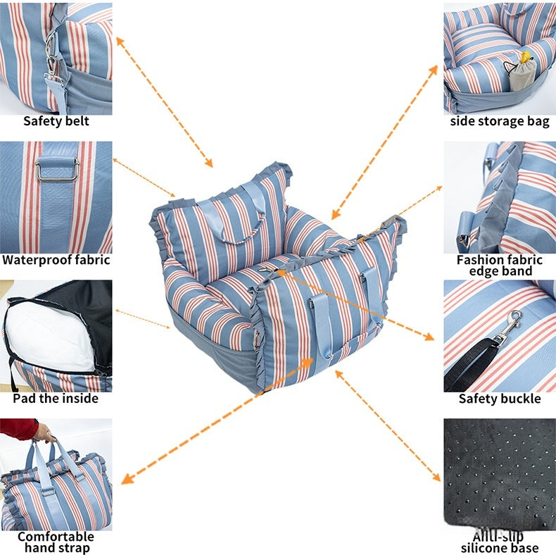 Siège portable portable pour voiture Pet Travel Bed Kennel