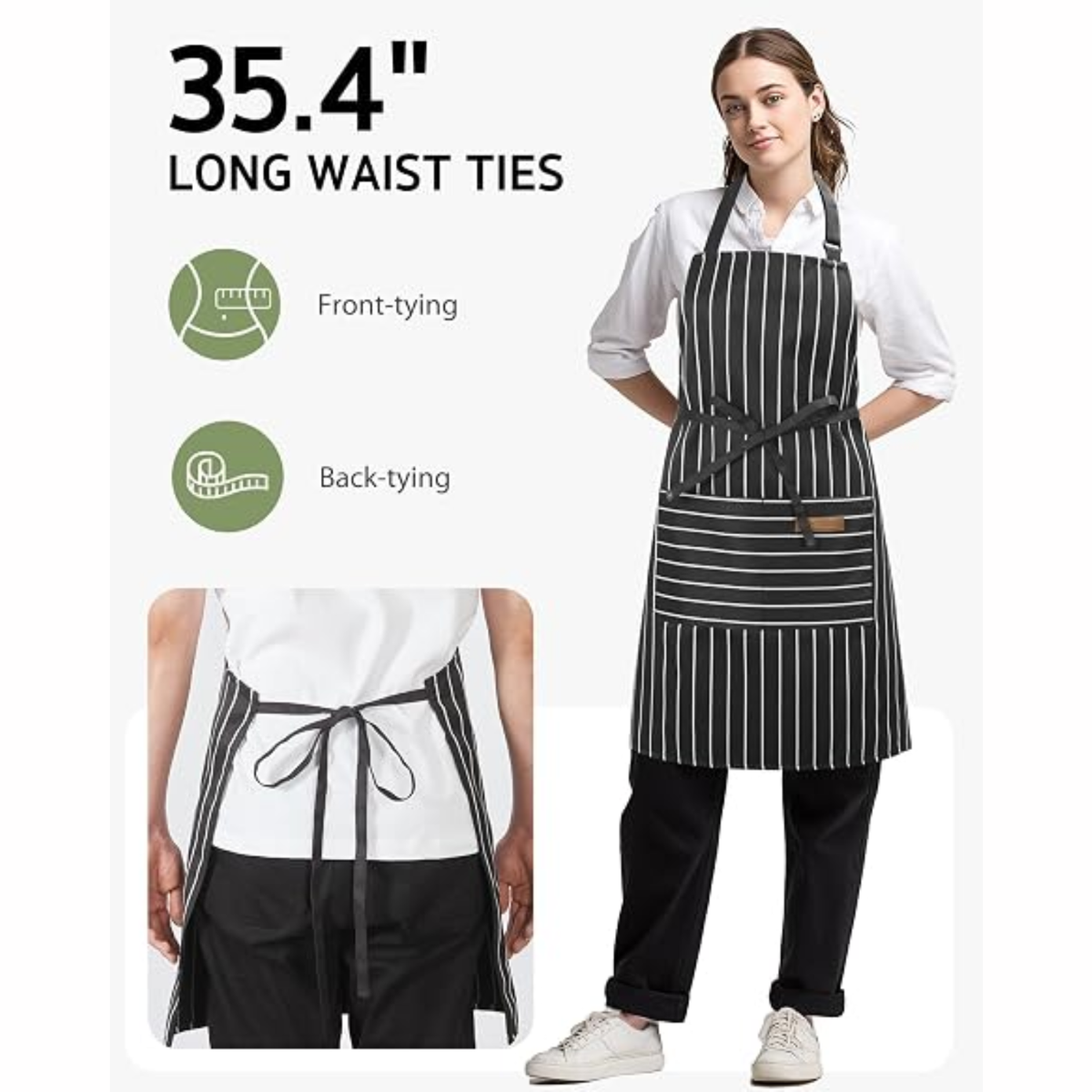 Tablier de cuisine réglable pour hommes et femmes