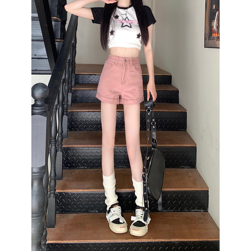Hong Kong Style Denim Shorts Été des femmes