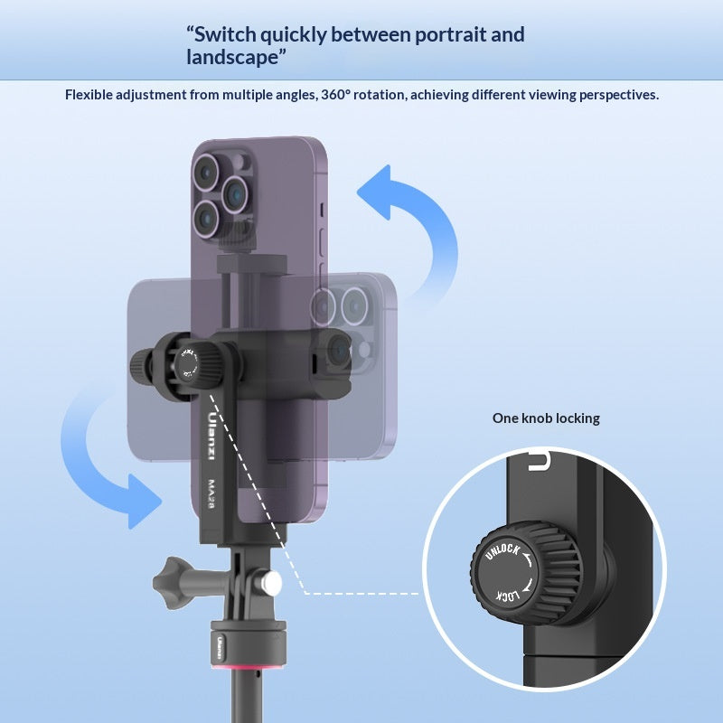 MA28 GoPro Interface Horizontale et Vertical Snap Phone Clip