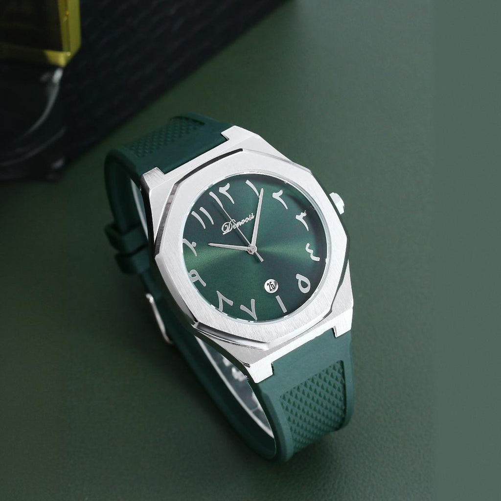 Danfu Silicone Strap Montres pour Homme Calendrier Simple Mode Quartz Montres pour Homme