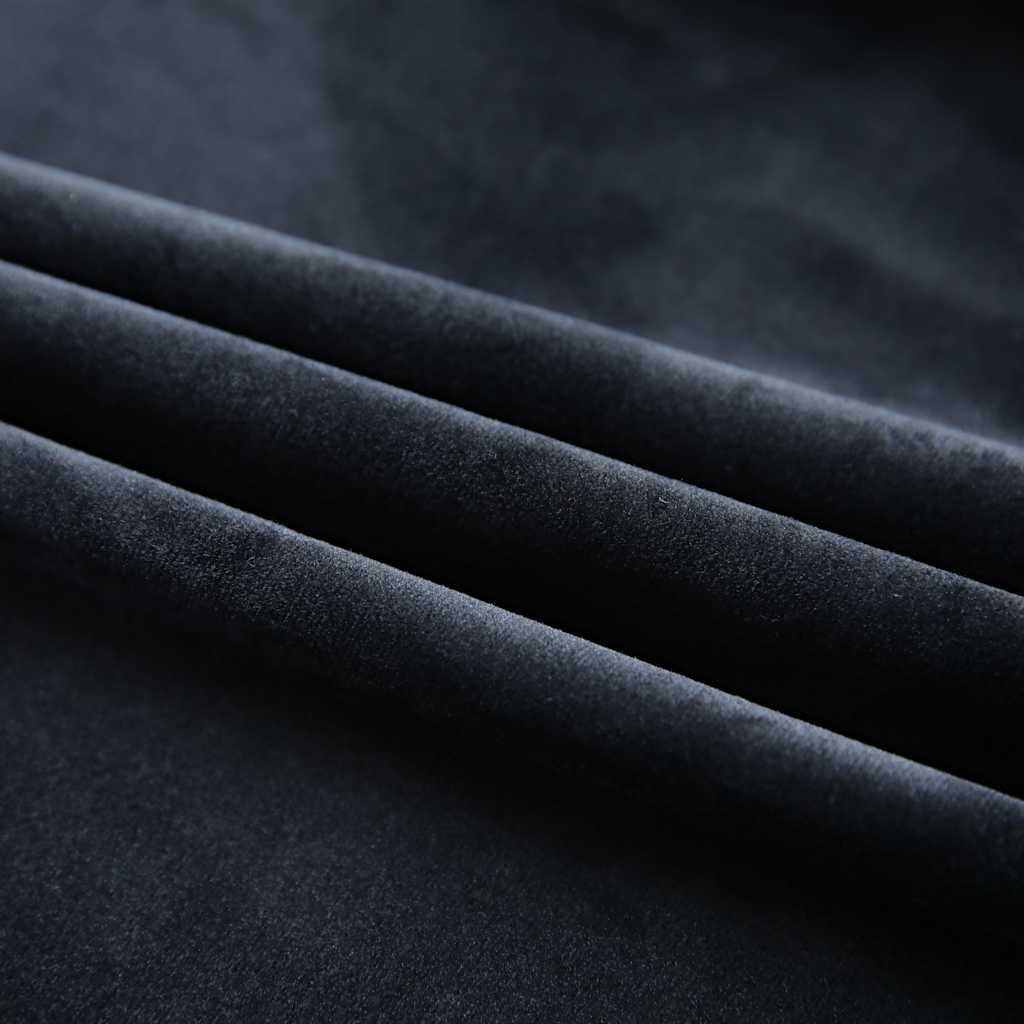 Rideaux noir avec crochets