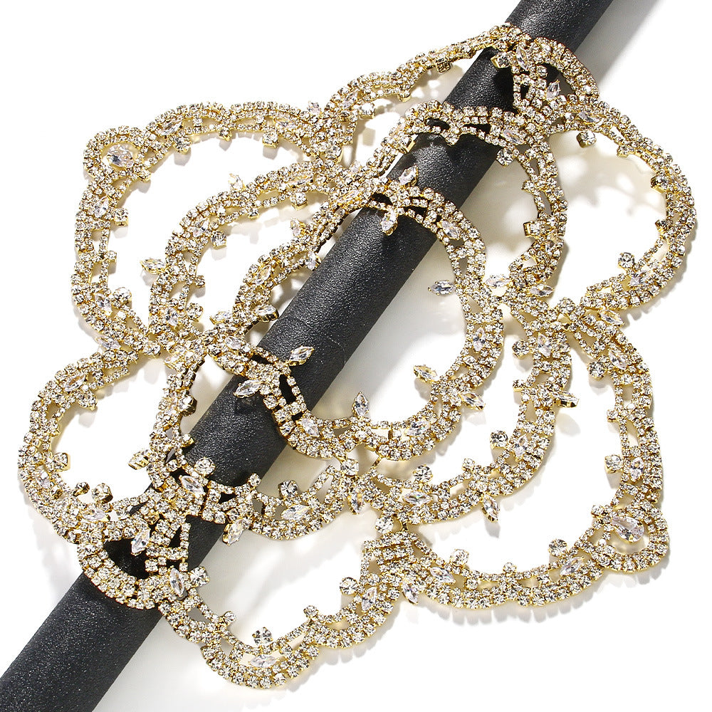 Floral Temperament Retro Rhinestone Bride Headband