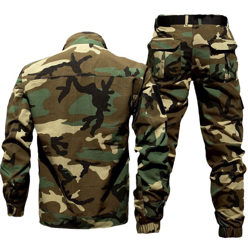 Vêtements Camouflage homme automne et costume d'hiver T-shirt de fitness résistant à la déchirure