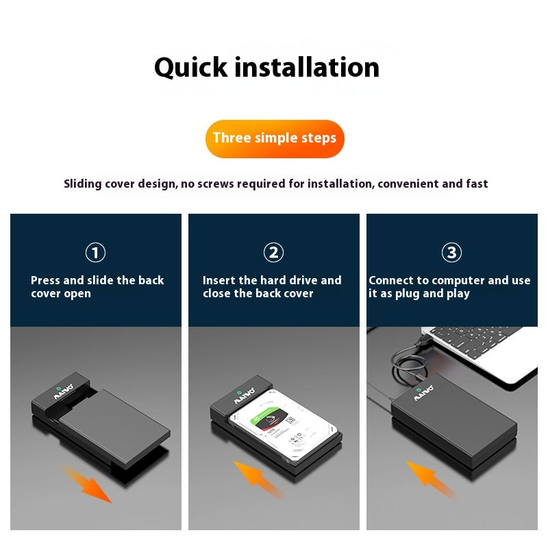 Interface USB SATA Boîte de disque dur série