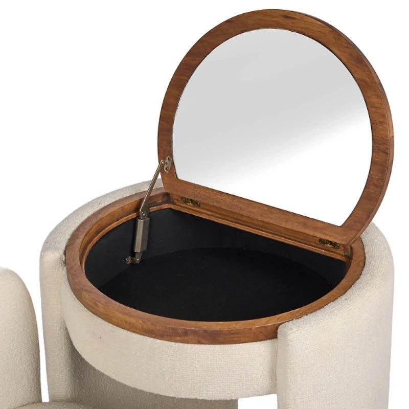 All-in-one Flip-top Storage Table de Vanité multifonctionnelle et tabouret