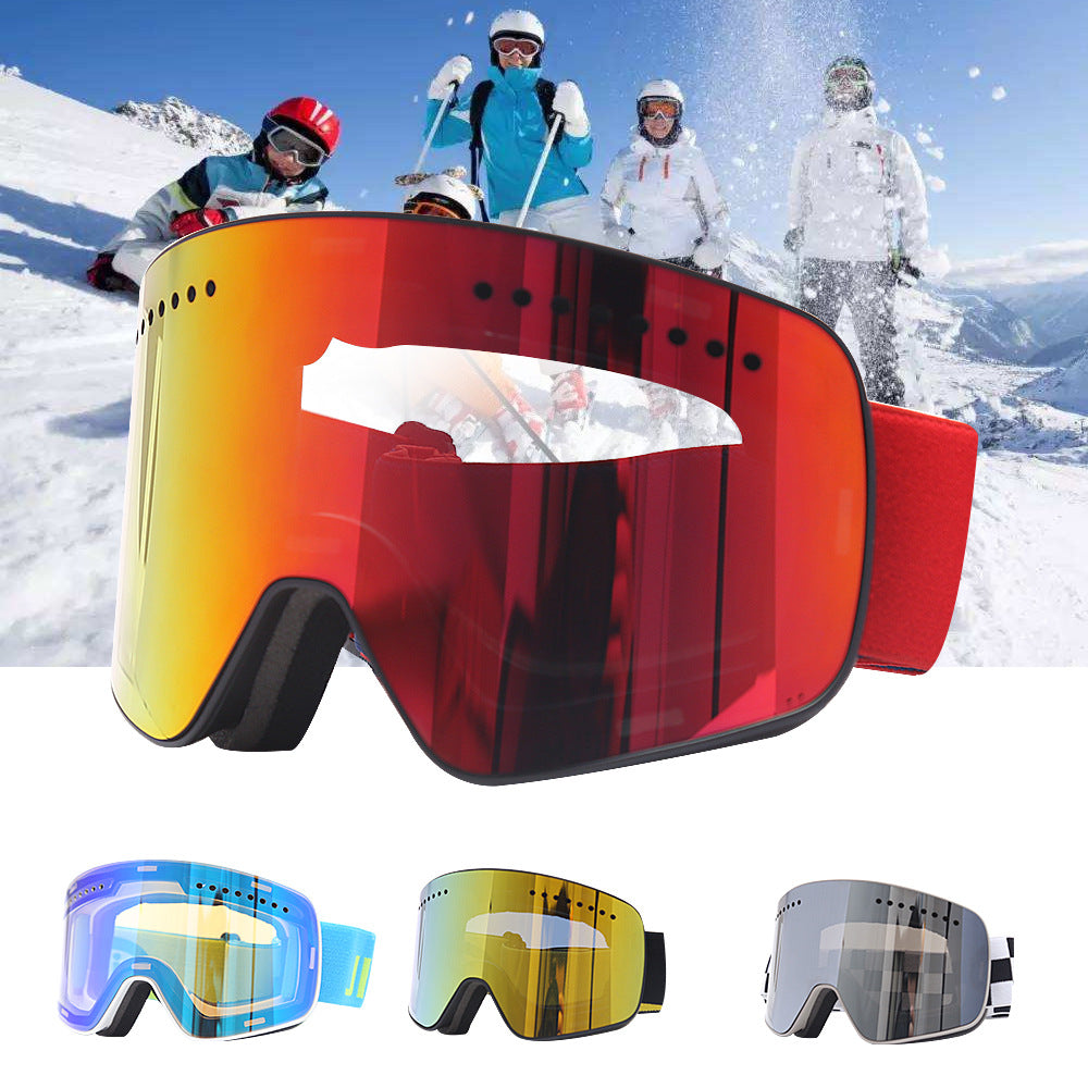 Double anti-fog italien Tablette Protection des yeux Lunettes de ski