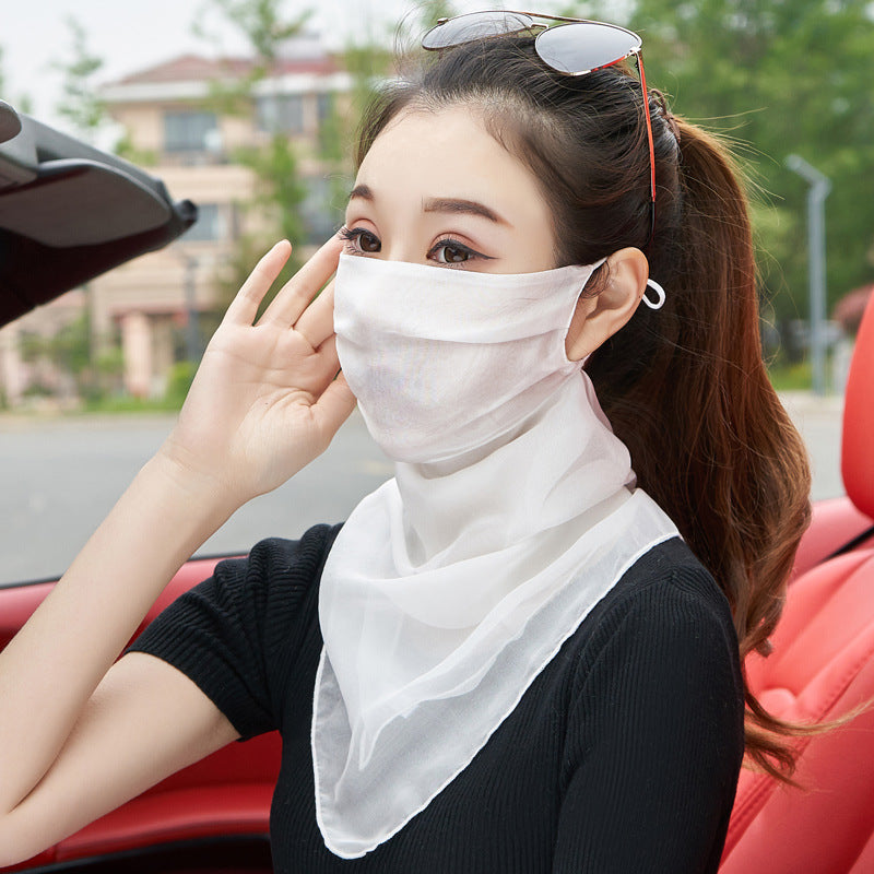 Masque en soie Voile respirante pour femmes