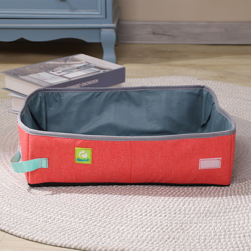 Boîte à litière pliable pour chat Oxford