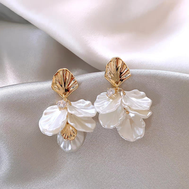Boucles d'oreilles européennes de luxe de Shell