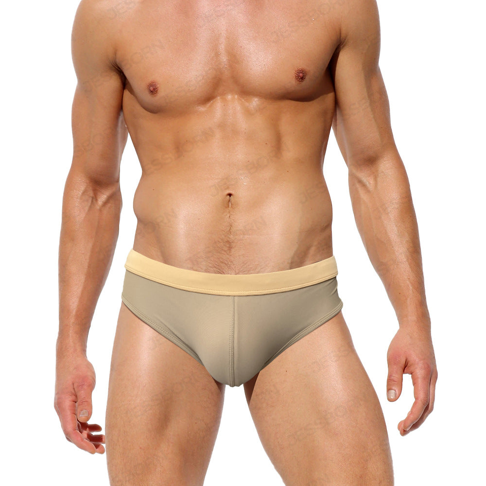Retour Coupe Mesh Trunks de natation pour hommes Basse taille Sexy Springs Triangle