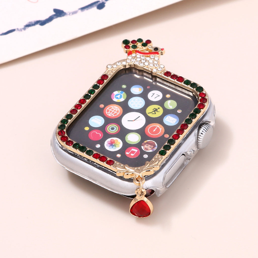 Bracelet de montre Decor de fête de Noël compatible avec les montres