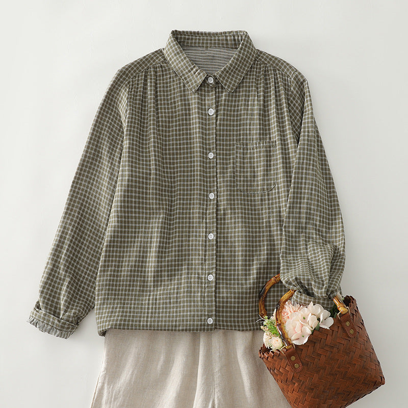 Blouse pour femmes minces double couche