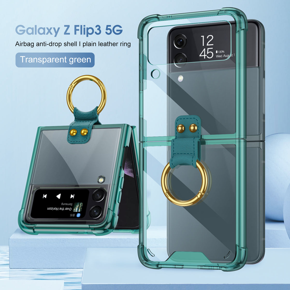 Coque de téléphone mobile pliant simple et créative gelé dur Shell couleur solide