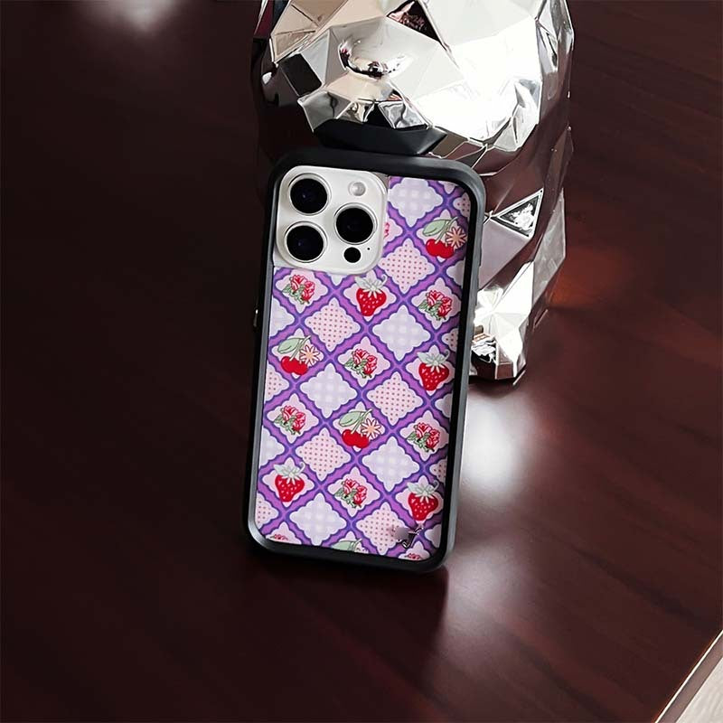 Étui de téléphone Star Strawberry à la fraise entièrement inclus