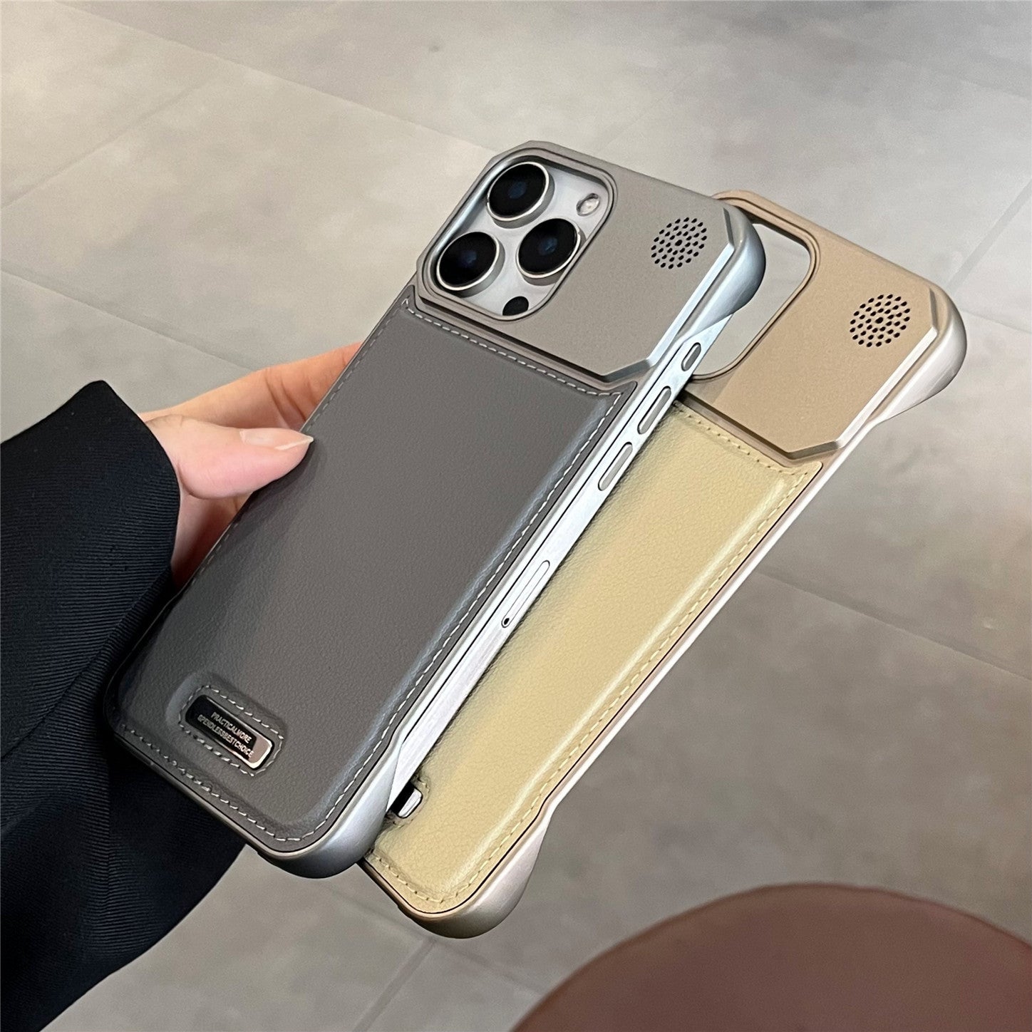 Aromatherapy Leather Magnetic Phone Case 17 High-grade Frameless Hard Protection Case