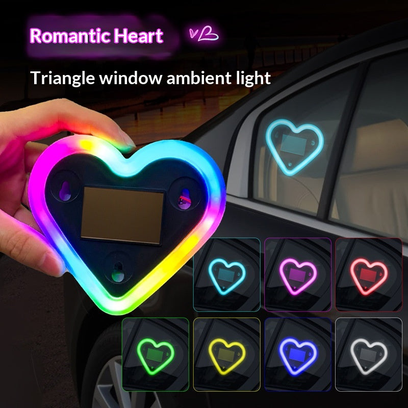 Lumière d'humeur décorative à moteur solaire sur le thème de la voiture