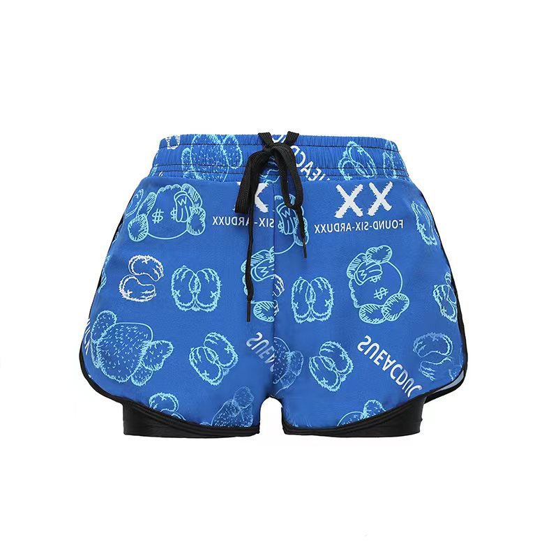 Trunks de natation pour garçons Été Anti-embarrassement Double couche Séchage rapide