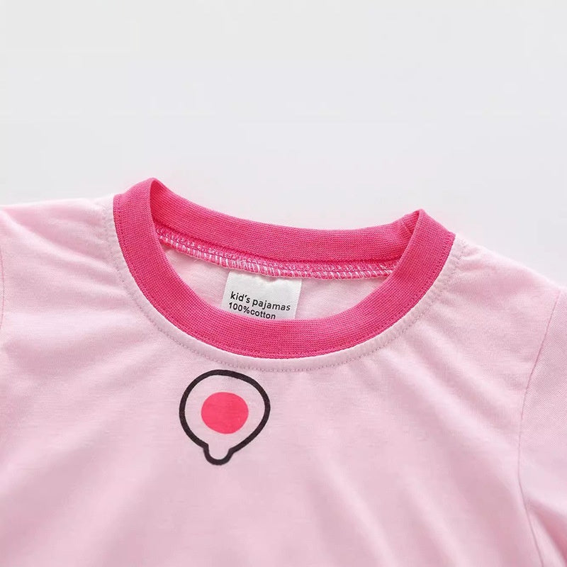 Ensemble de vêtements de salon pour enfants à manches longues en coton