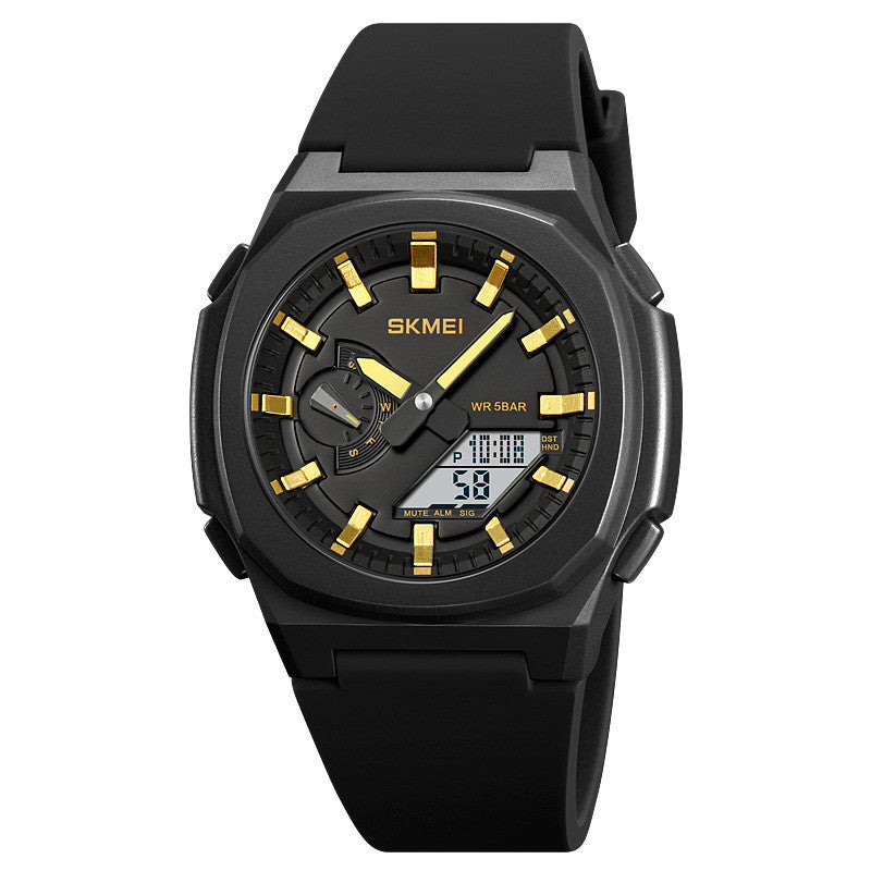 Montre numérique d'alarme chronographe multi-fonctions étanche à quartz pour hommes mode