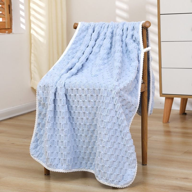 Serviette de bain en polaire en nuage souple et absorbante