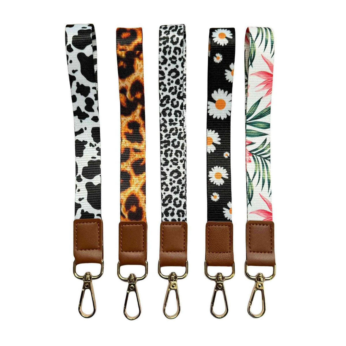 Lanière de téléphone mobile-bracelet court et épais noir maisy-polyester-1 bande