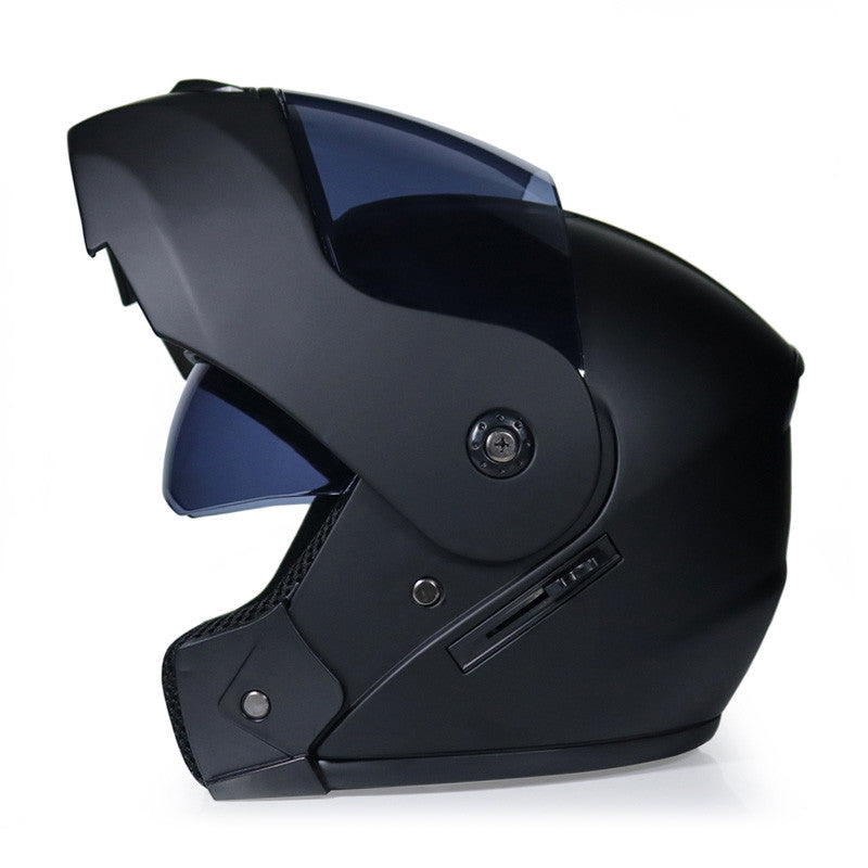 Casque de moto d'hiver double-lentilles non couvert