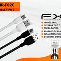 Type-c Câble de charge de données noir Transmission de charge rapide 1m
