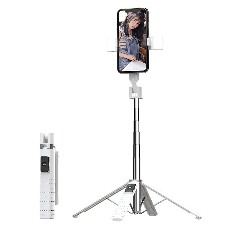 Tetrapod Bluetooth Selfie Stick Mobile Phone Double Fill Light