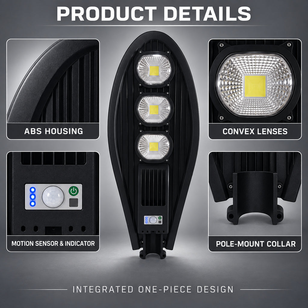Solar Powered Rechargeable Motion Sensor Waterproof Garden Light W737B For Yard Decoration