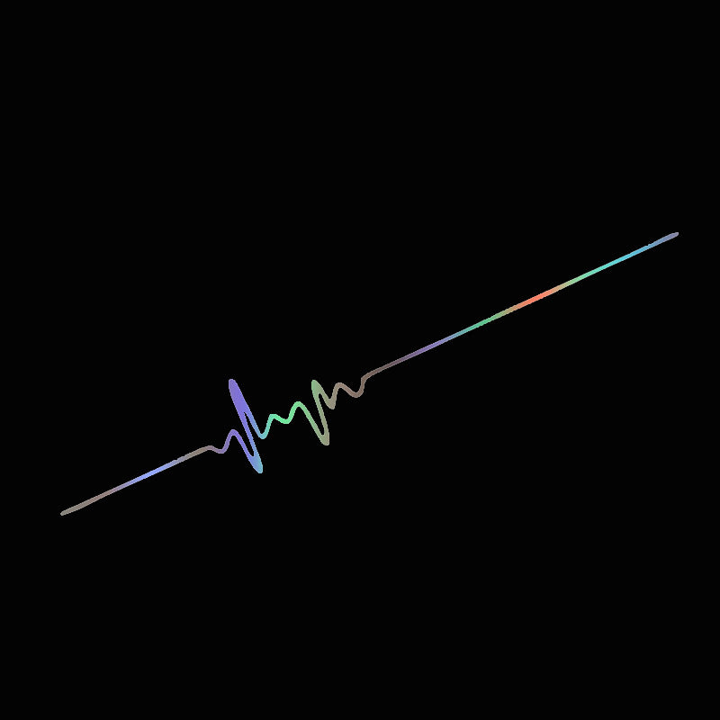 Stickers Auto ECG Creative Heartbeat Motorcycle Bumper décoratif