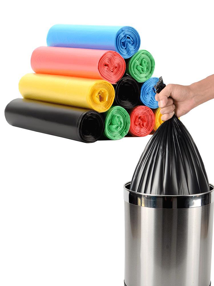Ménagère épaissé jetable noir à bouche plate roll cuisine Tir-grade grand sac en plastique