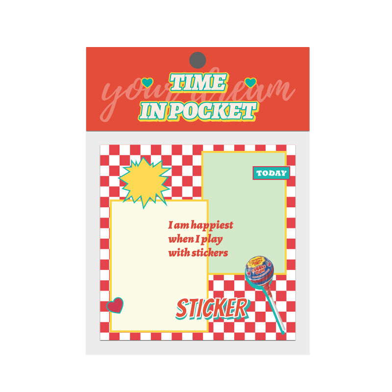 Séries chronologiques Notes Coréennes Simple Ins Can Tear Message Note Paper