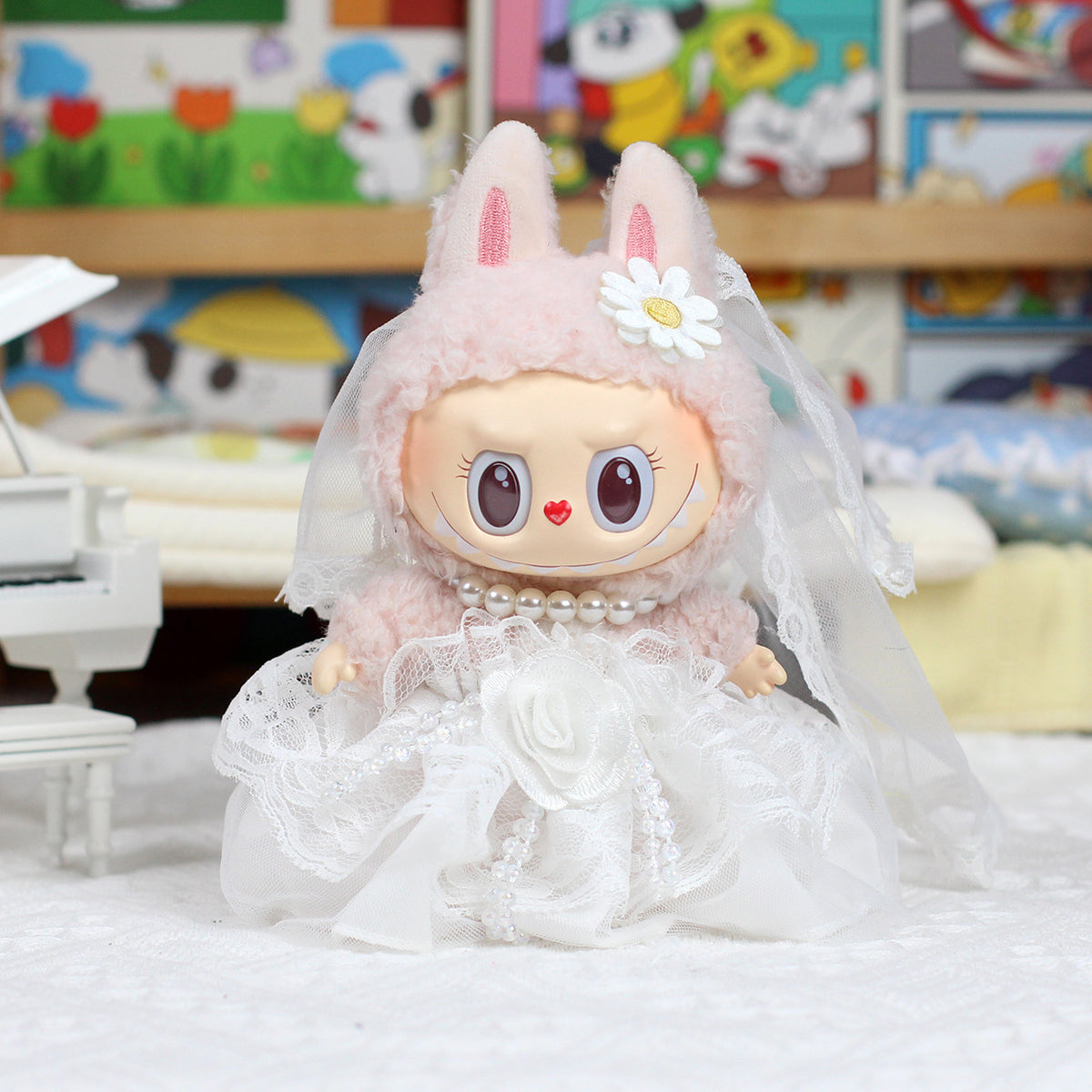 Robe de mariée en pendentif vinyle