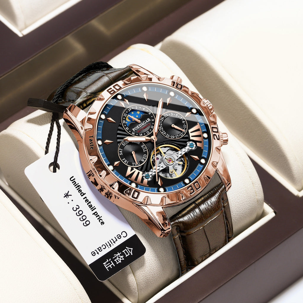 Machinerie automatique de luxe de montre pour hommes