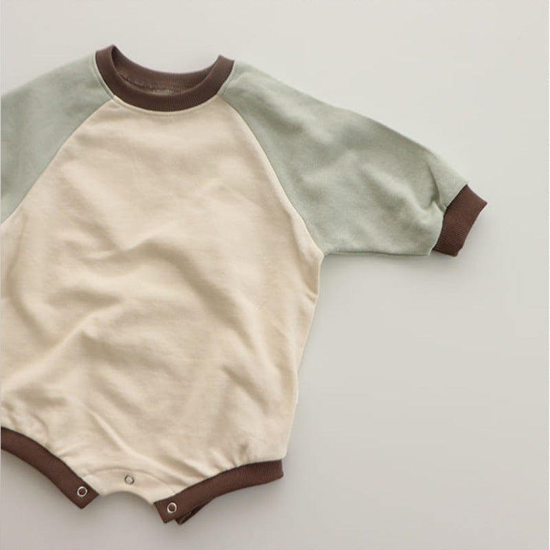 Couleur contrastée Raglan Petit sweater Triangle Escalade