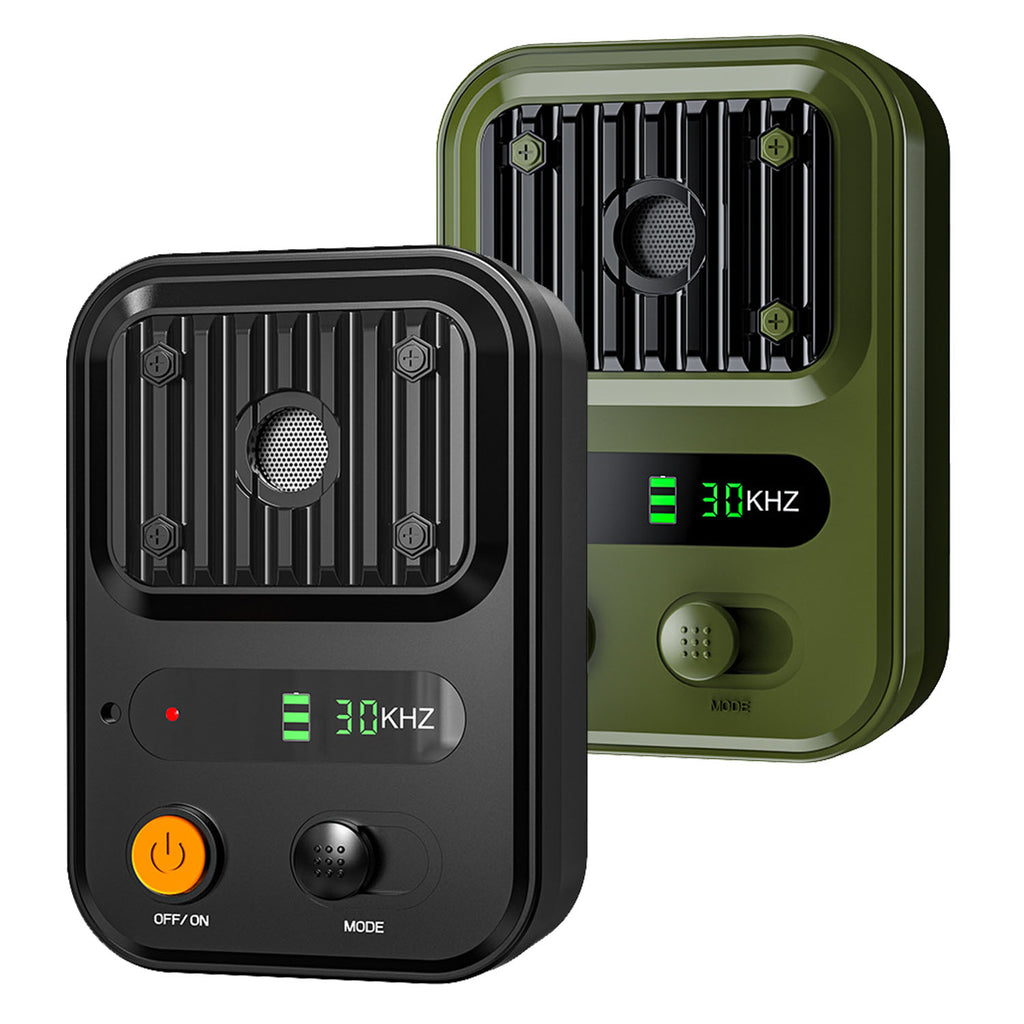 Options couleur noir-vert -- 1Pc Ultrasonic Anti-Barking Device Rechargeable Auto Dog Bark