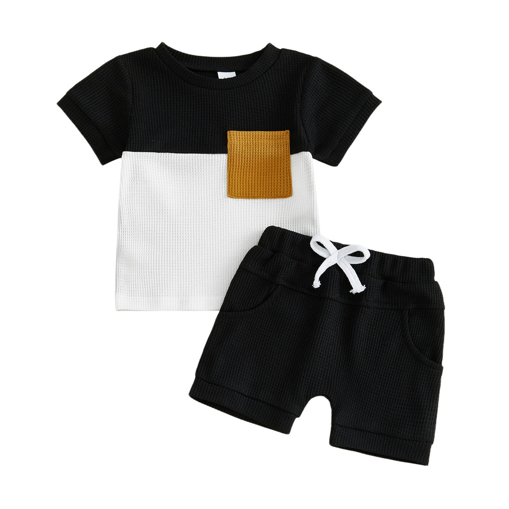 BabyTodler d'été Top Short à deux pièces en couleur solide
