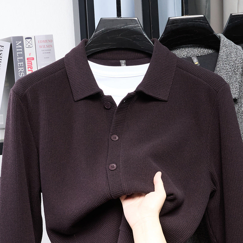 Chandail à manches longues pour hommes PrintempsÉté Chauffe-pel à la mode Style