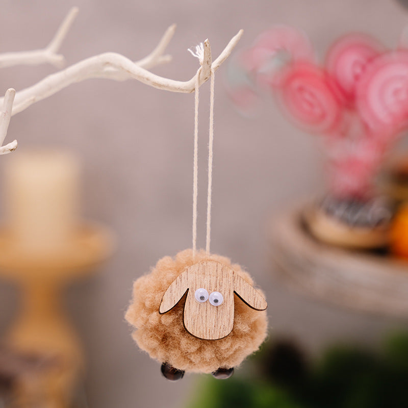 Pendentif de cerf de Noël Felt Pendentif créatif