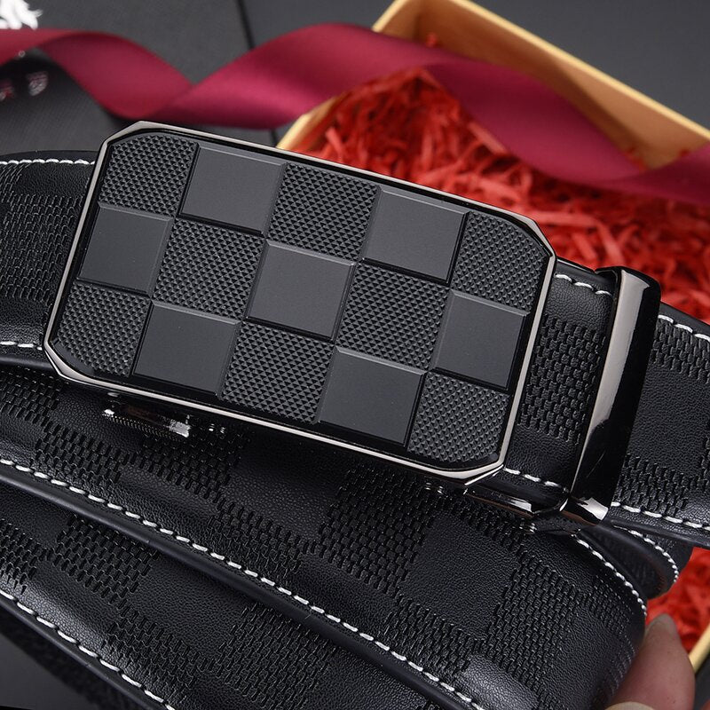Ceinture en cuir automatique pour hommes