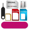 Metal SIM Support Sleeve Card Slot Standard pour Micro SIM Phone Restorer Aluminium Alliage Fiv