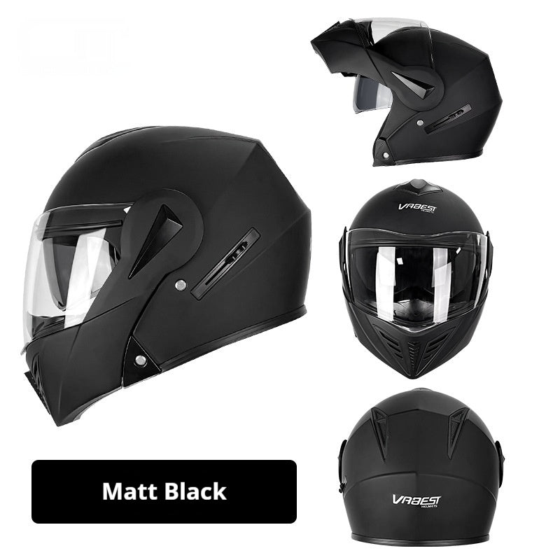 Casque de moto de sécurité de la personnalité d'hiver pour hommes et femmes
