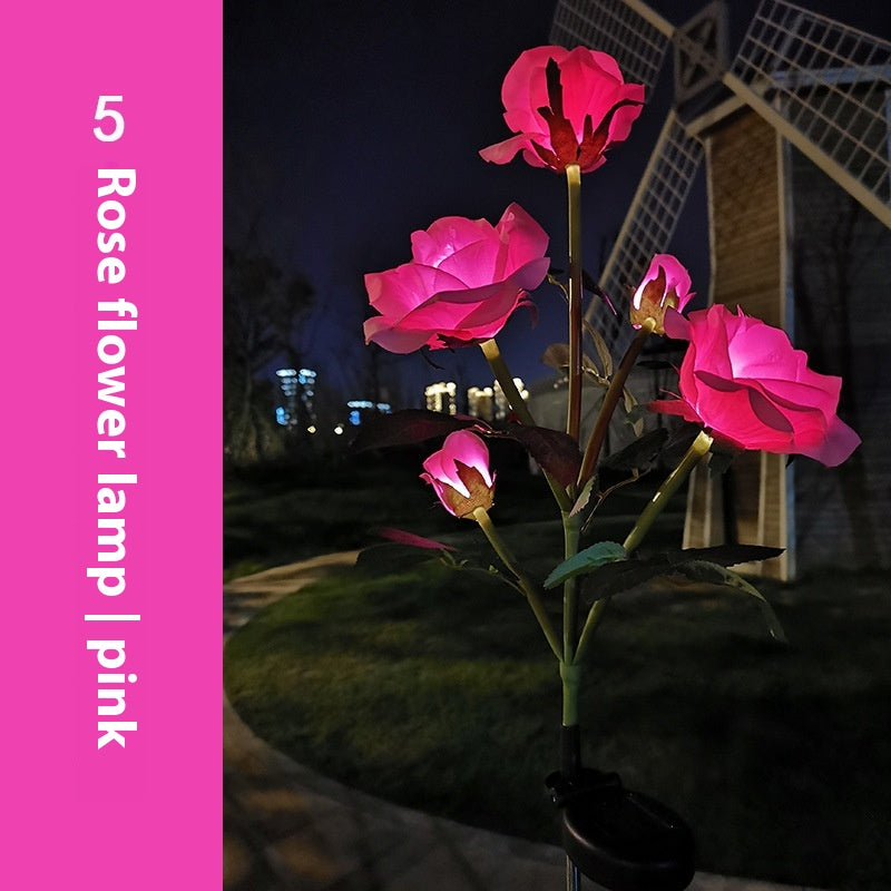 Lampe de jardin de pelouse solaire couleur LED
