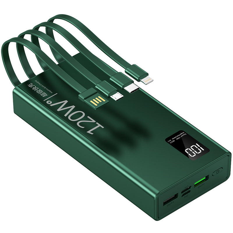 Batterie portable bidirectionnelle à charge ultra rapide pour téléphones portables Affichage numérique intelligent M