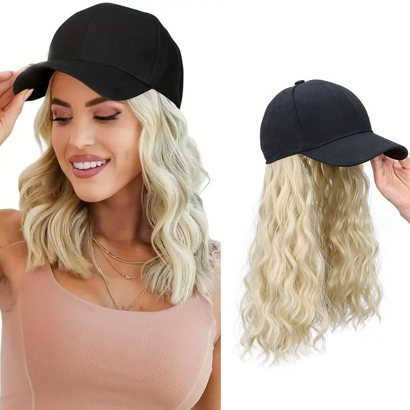 Capuchon de cheveux de taille moyenne avec perruque en une femme