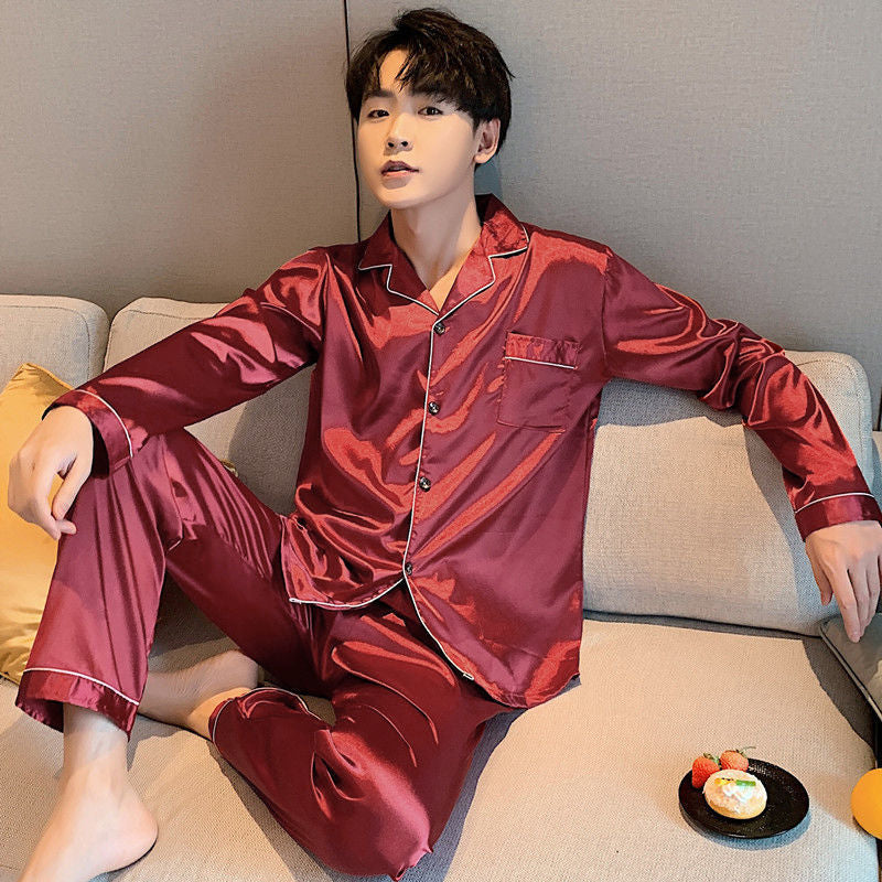 Mode homme Grande taille Pyjama en soie