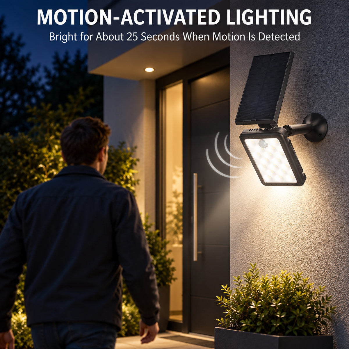 Capteur de mouvement rechargeable solaire LED lampe de travail 1500mAh pour auto W775A 1x 18650 Ba